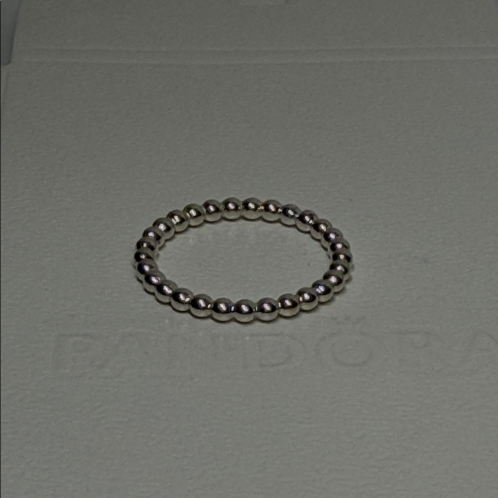 New Pandora Sterling Silver 925 Ale Beaded Ring - Picture 2 of 4